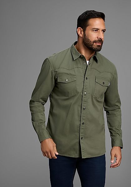 Arizona Langarmhemd im Western-Stil günstig online kaufen