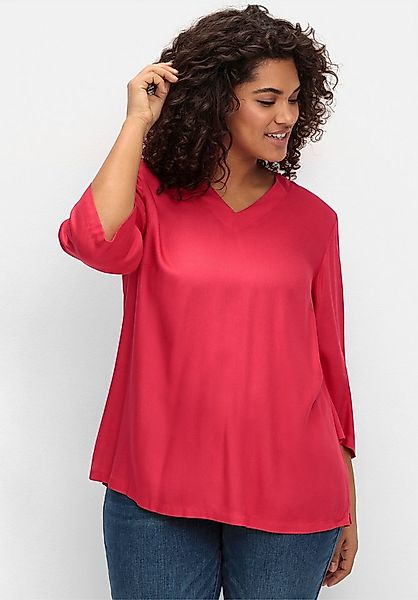 Sheego Klassische Bluse Tunika 3/4-Arm günstig online kaufen