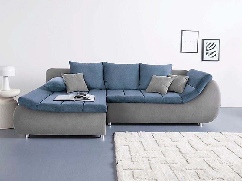 Home affaire Ecksofa »Imola, elegant und modern, aktuelle Steppung im Sitz, günstig online kaufen