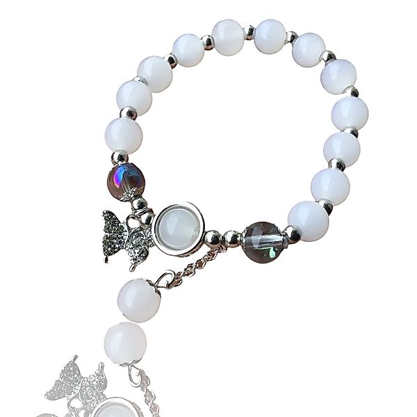 Steinfixx® Armband Echtes Mondstein Perlenarmband mit günstig online kaufen