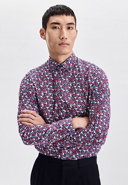 seidensticker Businesshemd "Shaped", Shaped Langarm Button-Down-Kragen Druc günstig online kaufen