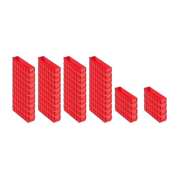 PROREGAL SuperSparSet 48x Rote Industriebox 400 S HxBxT 8,1 x 9,1 x 40 cm 2 günstig online kaufen