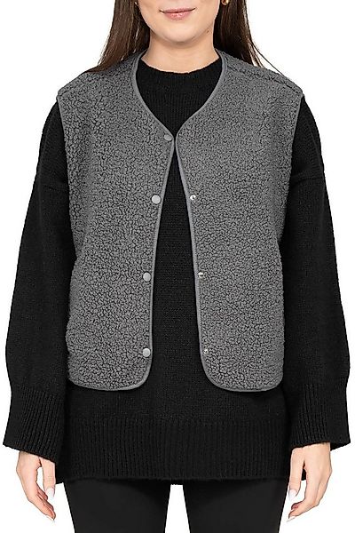 Reichstadt Plüschweste Damen Relaxed Fit Teddy Weste 25RSW098 (1-tlg) Modis günstig online kaufen