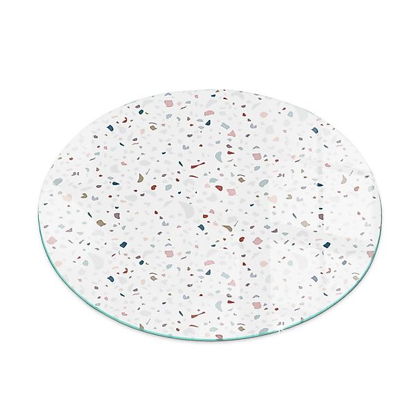 Tulup Glasplatte für Kamin Muster mit Kleinen Formen Glasbodenplatte für Ka günstig online kaufen