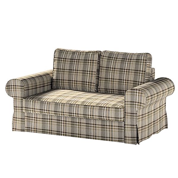 Bezug für Backabro 2-Sitzer Sofa ausklappbar, braun- beige, Bezug für Backa günstig online kaufen