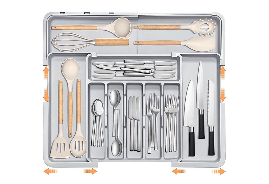 FOUORTUNATE-BEE Besteckhalter Erweiterbar Besteckkasten für Schubladen, (Ab günstig online kaufen