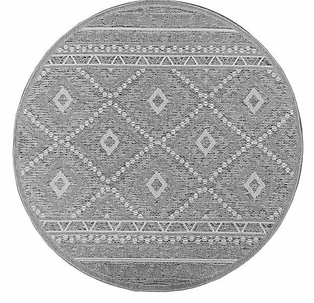 the carpet Teppich »Calgary round«, rund, 1 mm Höhe, moderner robuster In u günstig online kaufen