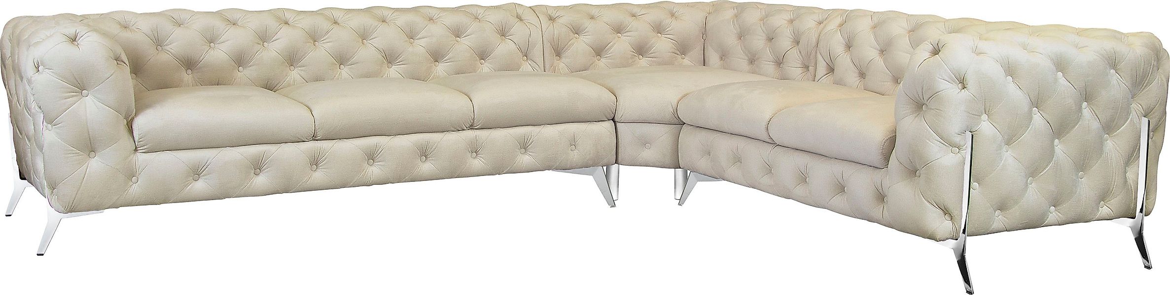 Home affaire Chesterfield-Sofa "Amaury L-Form" großes Ecksofa, Chesterfield günstig online kaufen