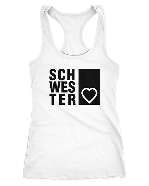 MoonWorks Tanktop Damen Tanktop Schwesterherz Schwester günstig online kaufen