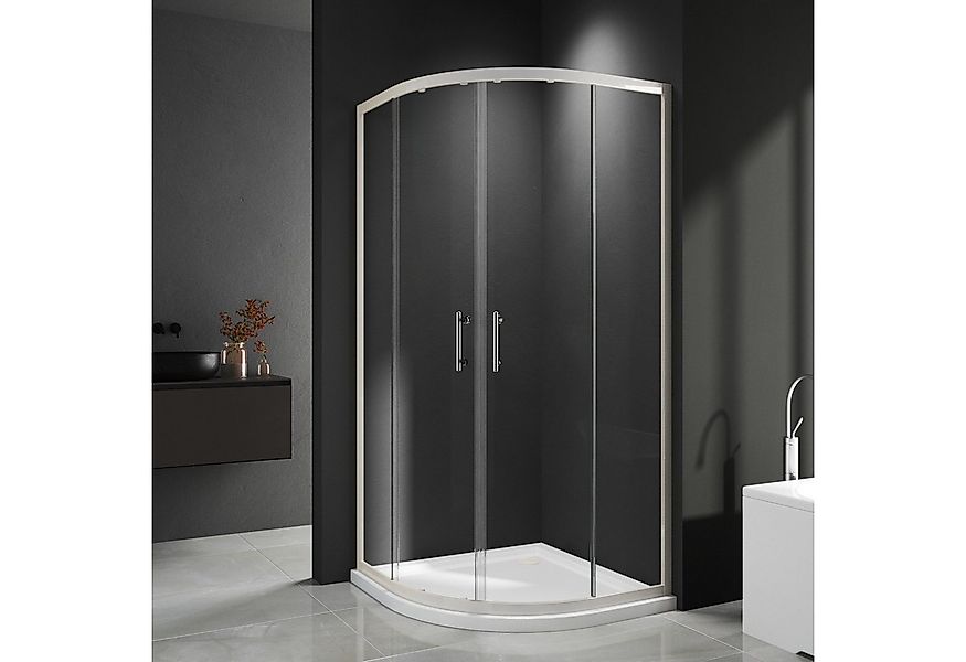 GOEZES Runddusche 90x90x185 Duschkabine Duschkabine Schiebetür Viertelkreis günstig online kaufen