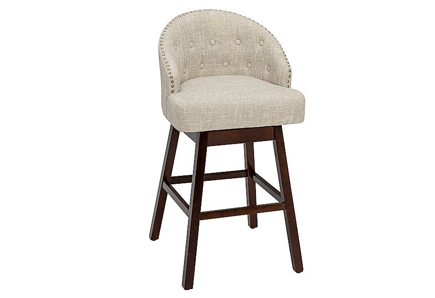 COSTWAY Barhocker, 2er Set, 360° drehbar, mit Lehne & Fußstütze Sitzhöhe 78 günstig online kaufen