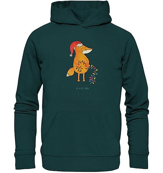 Mr. & Mrs. Panda Hoodie Fuchs Weihnachten Größe XXL - Mid Heather Green - G günstig online kaufen