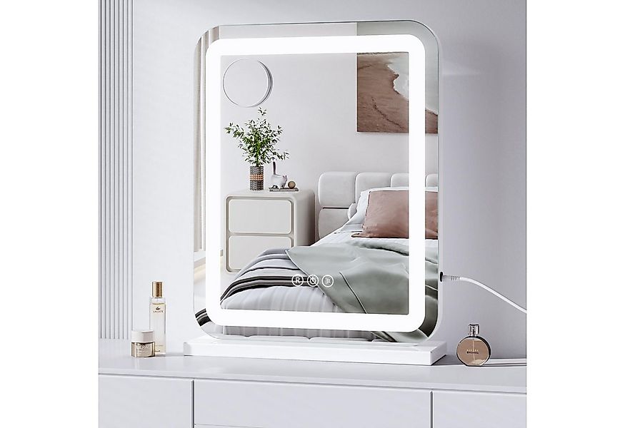 Dripex Schminkspiegel Hollywood Make-up Spiegel mit 3 Farblichtmodi USB Ans günstig online kaufen