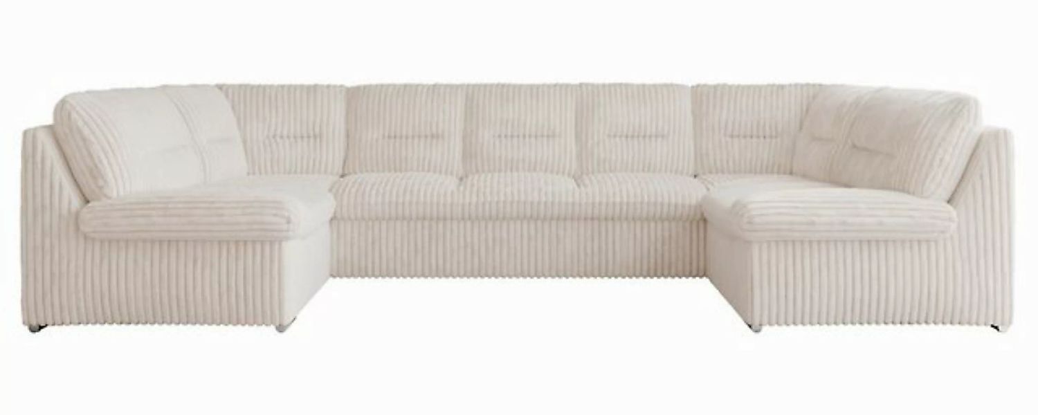 MKS MÖBEL Ecksofa COMODO U, Set, Sofa big XXL, Wellenfedern, Wohnlandschaft günstig online kaufen