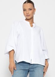 SASSYCLASSY Langarmbluse Oversize Musselin Bluse Damen günstig online kaufen