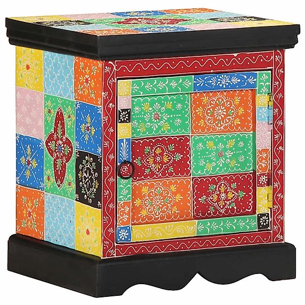 vidaXL Nachttisch Mehrfarbig 40x35x45 cm Massivholz Mango 4017562 günstig online kaufen