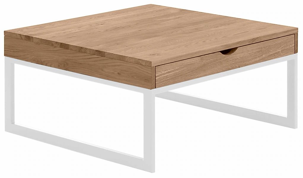 Home affaire Couchtisch "Betula" B/T/H: 80/80/40 cm, zertifiziertes Massivh günstig online kaufen