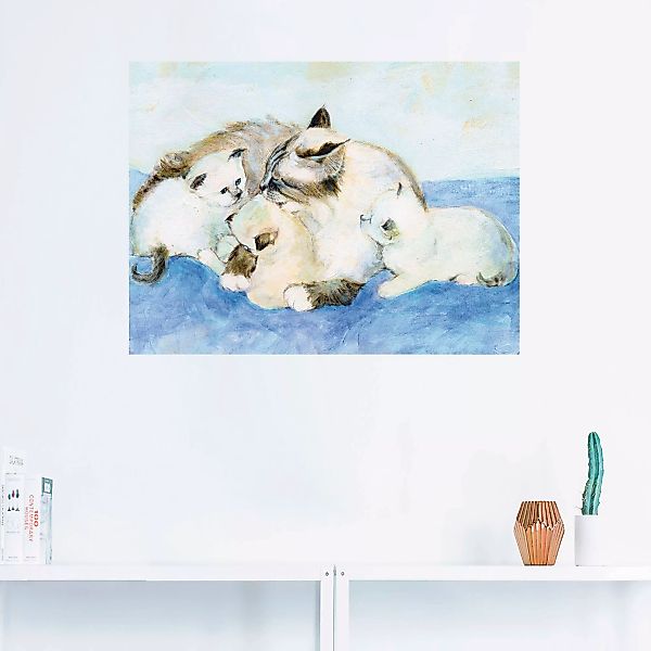 Artland Wandbild "Katzenfamilie", Haustiere, (1 St.) günstig online kaufen