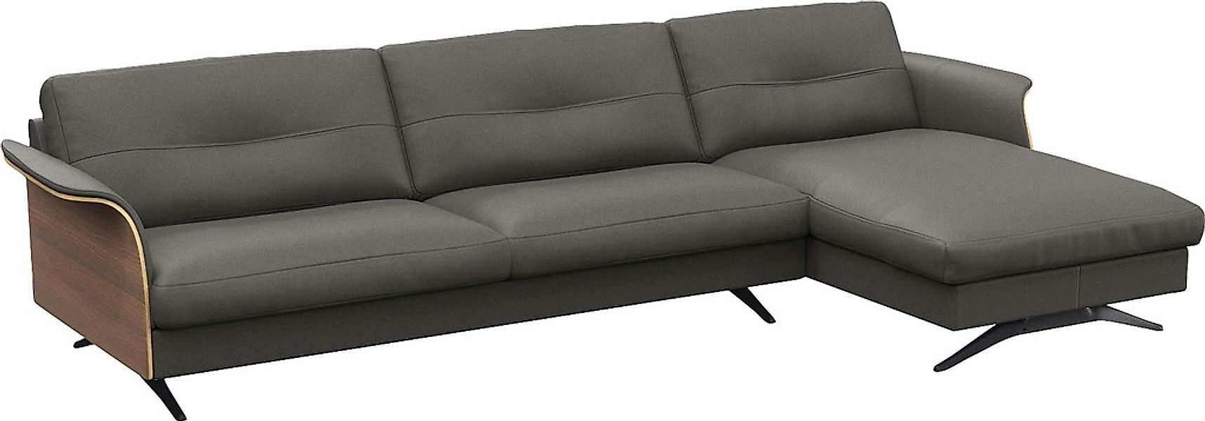 FLEXLUX Ecksofa "Glow, super bequem durch hochwertigem Sitzaufbau mit Feder günstig online kaufen