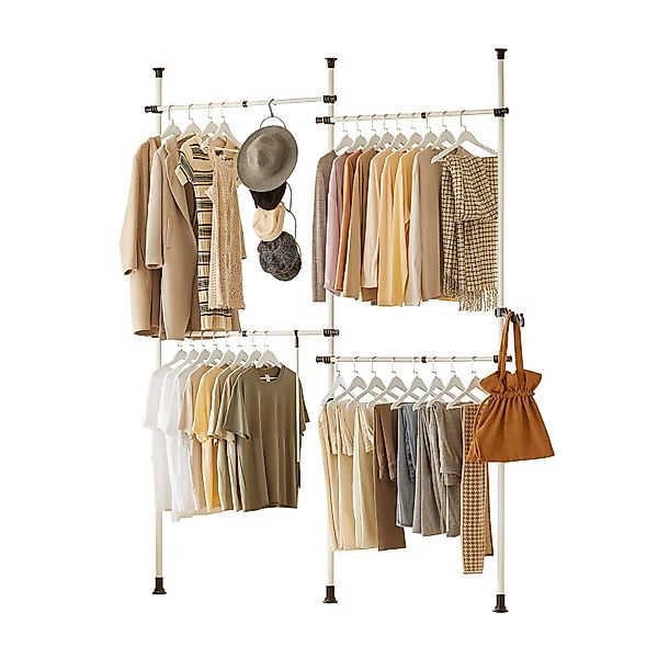 SoBuy Kleiderständer KLS03, verstellbarer offener Kleiderschrank günstig online kaufen
