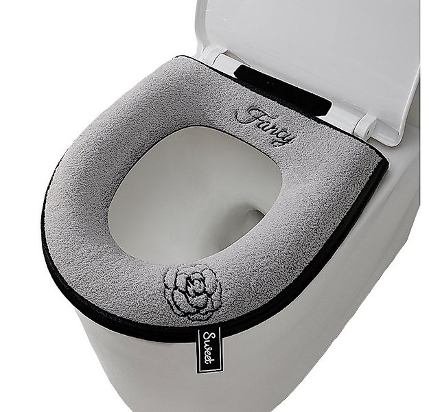 Coonoor WC-Deckelbezug Plüsch-Toilettensitzbezug Matte mit Griff und Reißve günstig online kaufen