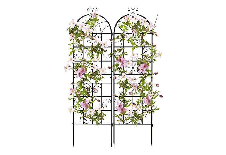 COSTWAY Gartenzaun, (2-St), Rankgitter, Rankhilfe, 2er Set, 180 x 50 cm günstig online kaufen