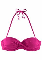 s.Oliver Bandeau-Bikini-Top "Spain" in unifarben mit Wickeloptik günstig online kaufen