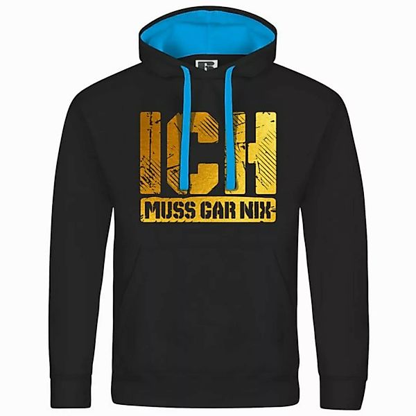 deinshirt Kapuzenpullover Herren Kapuzenpullover Ich muss gar nix gold Mit günstig online kaufen