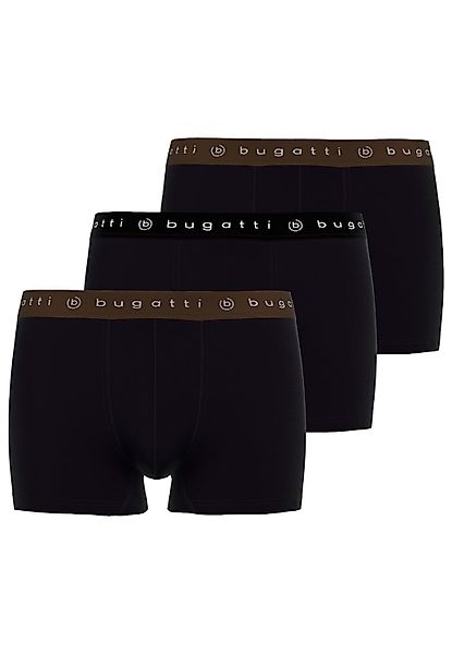 bugatti Boxershorts Mailand (Packung, 3-St., 3-er Pack) mit umlaufendem Mar günstig online kaufen