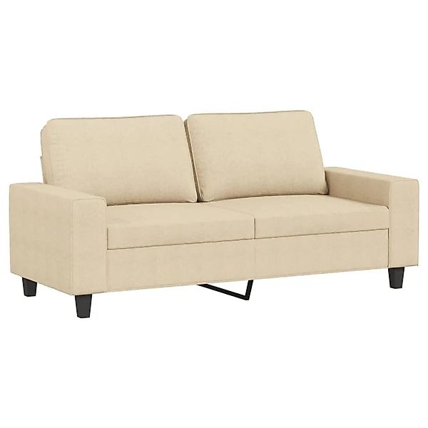vidaXL 2-Sitzer-Sofa Creme 140 cm Stoff 359393 günstig online kaufen