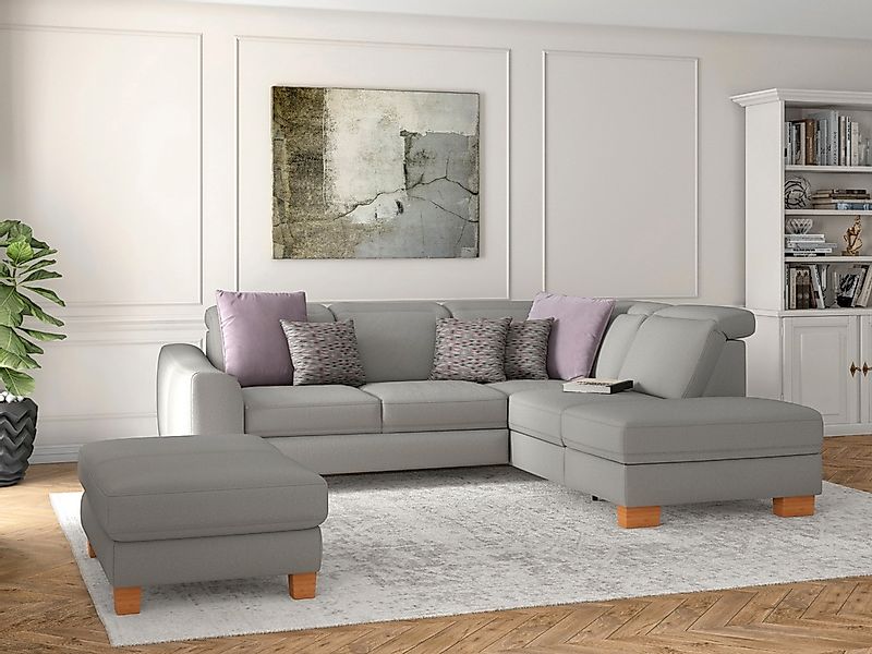 sit&more Ecksofa "Dundee L-Form", mit Federkern und Massivholzfüßen, wahlwe günstig online kaufen