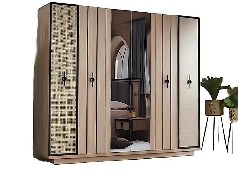 JVmoebel Kleiderschrank Holz Kleiderschrank Modern Schlafzimmer Design Möbe günstig online kaufen
