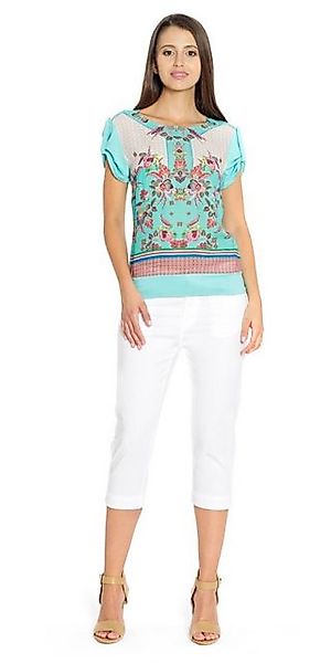 MODEE Blusenshirt sommerlich bedrucktes Tücherprint-Blusenshirt Tücherprint günstig online kaufen