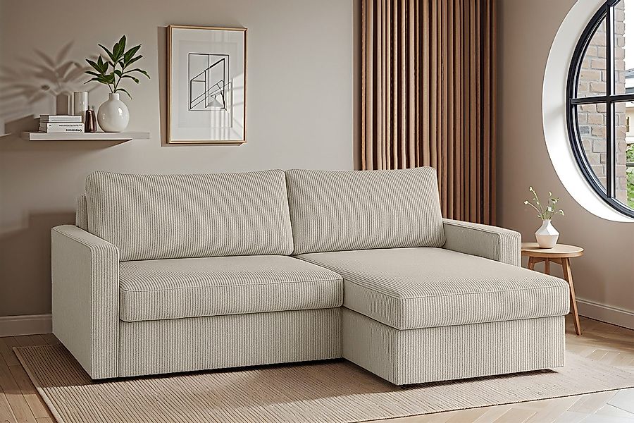 Friderik-EU Ecksofa mit Schlaffunktion und Bettkasten, günstig online kaufen