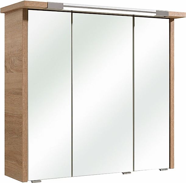 Saphir Spiegelschrank "Quickset 382 Badschrank, 3 Spiegeltüren, 6 Einlegebö günstig online kaufen