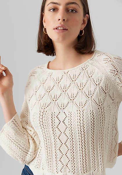 Vero Moda Strickpullover "VMGINGER 3/4 BOATNECK PULLOVER GA NOOS" günstig online kaufen