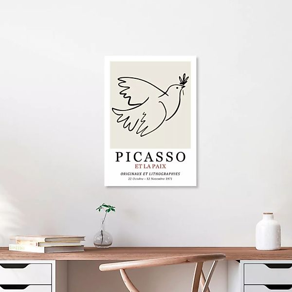 Poster / Leinwandbild - Picasso - Et La Paix günstig online kaufen