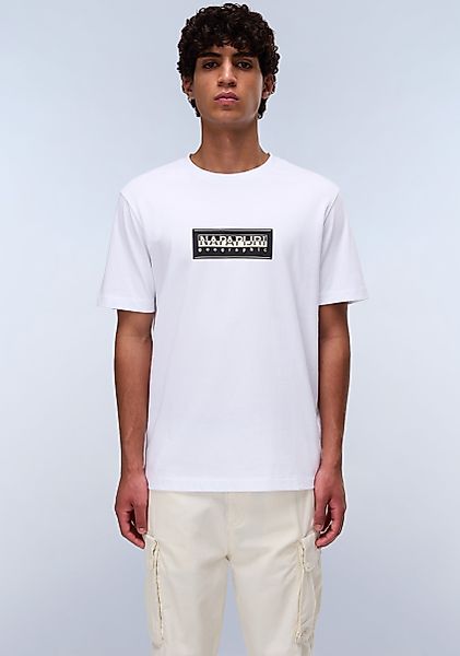 Napapijri T-Shirt S-BOX LOGO mit Silikonprint günstig online kaufen