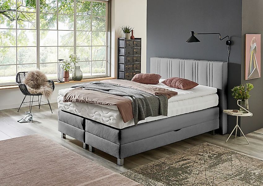 Westfalia Schlafkomfort Boxspringbett wahlweise mit Bettkasten und Topper günstig online kaufen
