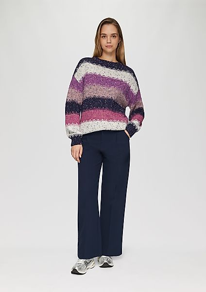 QS Stoffhose Wide-Leg-Hose mit Bundfalte günstig online kaufen