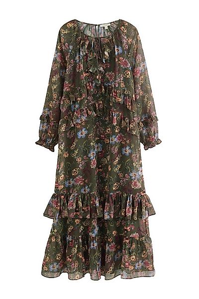 LAURA ASHLEY Maxikleid Laura Ashley Chiffon-Maxikleid mit Rüschen (1-tlg) günstig online kaufen