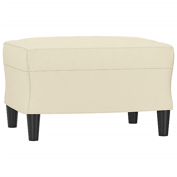 vidaXL Polsterhocker Fußhocker Creme 60x50x41 cm günstig online kaufen