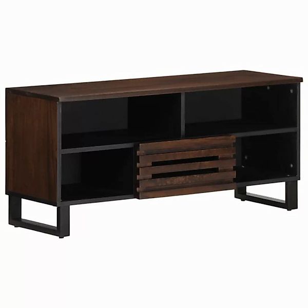 vidaXL TV-Schrank TV-Schrank Braun 100x34x46 cm Massivholz (1-St) günstig online kaufen