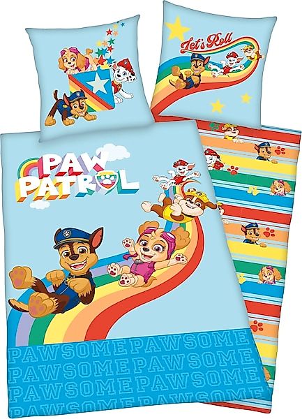 PAW PATROL Kinderbettwäsche »Lets Roll«, mit tollem Paw Patrol Motiv günstig online kaufen