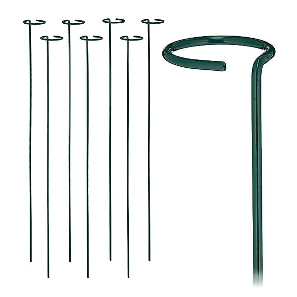 relaxdays Rankhilfe Pflanzstäbe aus Metall 8er günstig online kaufen
