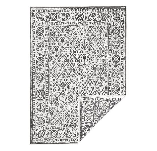NORTHRUGS Teppich In- & Outdoor Wendeteppich Curacao Grau Creme, rechteckig günstig online kaufen