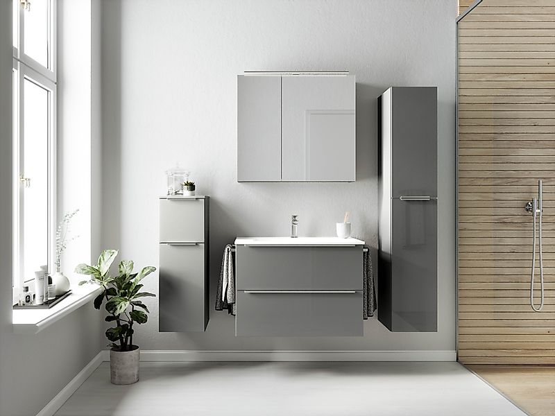 nobilia Badmöbel-Set "Levere" vormontiert, mit Soft-Close, 4 Stk. tlg. günstig online kaufen