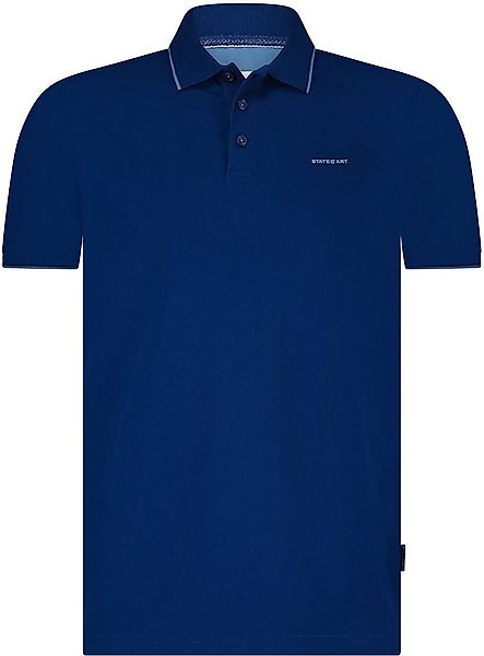 State of Art Poloshirt Piqué Kobaltblau - Größe 4XL günstig online kaufen