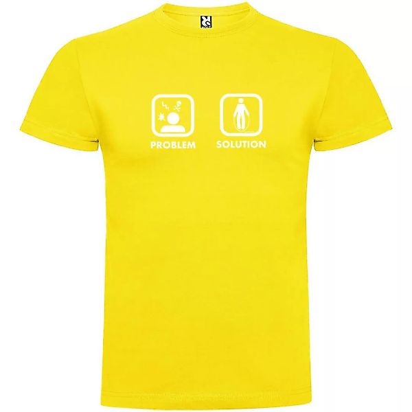 Kruskis Problem Solution Train Kurzärmeliges T-shirt M Yellow günstig online kaufen