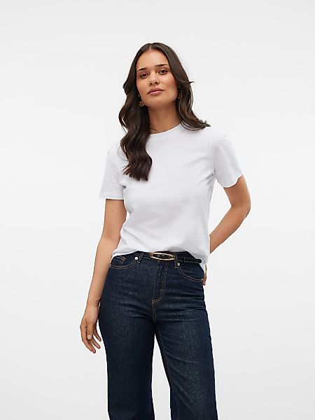 Vero Moda Kurzarmshirt "VMPAULINA SS T-SHIRT GA JRS NOOS" Baumwolle, regula günstig online kaufen